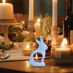 Resin Candle Holder Mold Easter Bunny Tealight Candle Holder Resin Mold Tealight Candle Holder Silicon Mold For Home Birthday