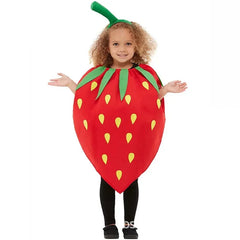 Halloween Kids Girls Boys Children Fruit Vegetable Costume Watermelon Strawberry Banana Tomato Outfit Cute Cosplay Party