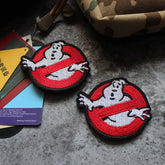 Ghost Busters Tactical Embroidered Patches for Clothing Stickers for Halloween Clothes Hook and Loop Tactical Patch Applique