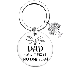 Father’s Day Gifts Dad Keychain If Dad Can’t Fix It No One Can Repair Father Key Chain Pendant