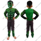Child Hulk Muscle Costume Superhero Kids/ Fancy Dress/Halloween Carnival Party Cosplay Boy Carnival Kids Dress Up Game Gift