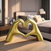 European style minimalist home decor gifts, bedroom desktop decoration, heart gesture ornaments