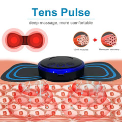 EMS Electric Pulse Neck Massager Cervical Massage Patch Back Sticker Muscle Stimulator