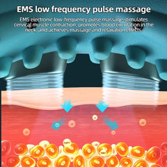 Electric Neck Massager USB Infrared Heating Airbag Neck Traction Vibration Shoulder Cervica