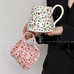 Mugs, practical water cups with hands, gift boxes, Christmas and New Year gifts, ceramic high aesthetic value