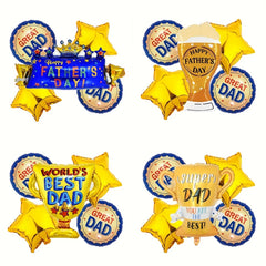 1set Large Best Dad Trophy Foil Balloons Spanish Father's Day Trophy Balloons Father's Day Party Decorations Dad Favorat Gifts