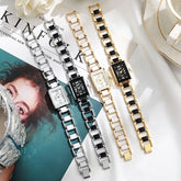 Elegant Women Watches Fashion Square Dial Quartz Wristwatch for Ladies Clock Reloj Mujer(Without Box)