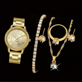 6 Pieces of Fashionable and Versatile Diamond Inlaid Rhinestone