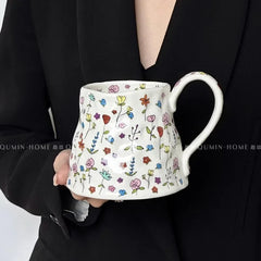 Mugs, practical water cups with hands, gift boxes, Christmas and New Year gifts, ceramic high aesthetic value