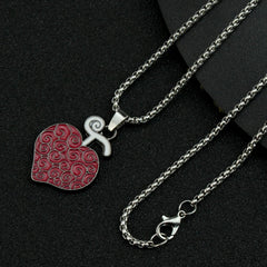 Anime Necklace for Women Men Metal Necklaces Ace Law Cursed Devil Fruit