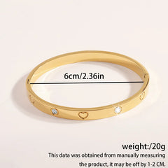Women's Gold Bracelet 18K Gold Plated Friendship Love Bracelet Cubic Zirconia
