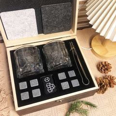 Fathers Day Gifts for Dad,Whiskey Ice Stone Box Present