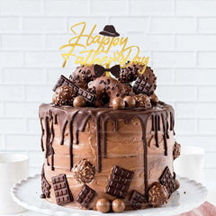 Gold Happy Father's Day cake topper father Best dad super Dad cake toppers