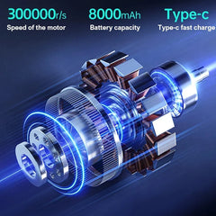 Violent Fan 300000RPM Powerful Air Turbo Jet Blower Vacuum Dust Cleaner Strong Wind Electric Turbo Jet Blower Dust Dryer Cleaner