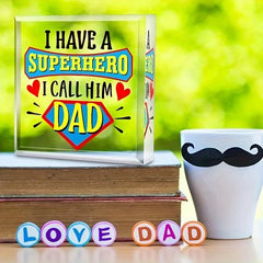 1pc, Father's Day Keepsake Gift For Dad, I Have A Hero, I Call Him Dad
