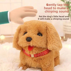 Electric Plush Dog Toy Walking Barking Moving Machine Simulation Plush Pet Toy for Dogs Interactive Play and Entertainment