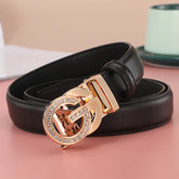 Women man Leather Belt For Female Strap Casual All-match Ladies Adjustable Belts Designer Automatic man belt buckle
