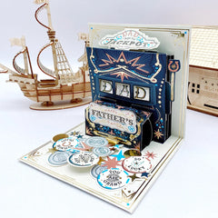 Father's Day Card Thank You Dad Gift Card for Festival Happy Father's Day Pop-up Card for Father Husband Grandpa Uncle Son 2025