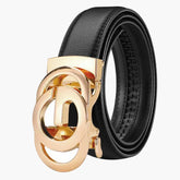 Men's Belt High-End Sense Waist Belt Men's Belt Alloy Automatic Buckle Business Belt Luxury Brand Designer PU Belt