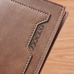 Soft Thin Male Wallet Anti-loss Casual Long Zip Wallet Classic Multiple Card Slots Bifold Wallet Man
