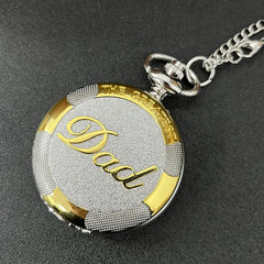 "The Greatest Dad" Pocket Watch - Exquisite Gift for Fathers, High - quality Metal Chain