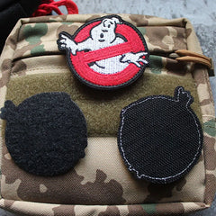 Ghost Busters Tactical Embroidered Patches for Clothing Stickers for Halloween Clothes Hook and Loop Tactical Patch Applique
