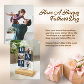 Personalized Father Photo Couple Collage for Dad Men Mom Home Customized