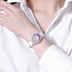 Luxury Brand Woman Watch Qualities Diamond Emerald Watches Ladies