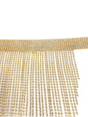 1 Piece Fashionable, Simple, Versatile Necklace, Luxurious Rhinestone Tassel Necklace