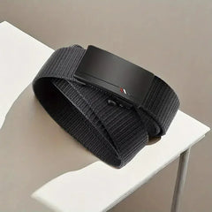 Men's Belt Outdoor Leisure Sports Belt Toothless Quick Release Automatic Buckle