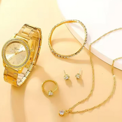 6 Pieces of Fashionable and Versatile Diamond Inlaid Rhinestone