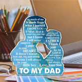 Standing Plates Decorations Customize Crafts Set up Tables Mother's Day Father's Day Halloween Christmas Gifts For Fathers New