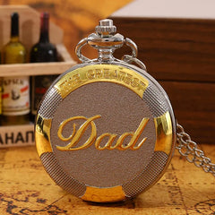 "The Greatest Dad" Pocket Watch - Exquisite Gift for Fathers, High - quality Metal Chain