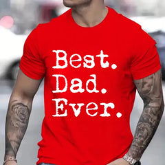 Best Dad Ever T Shirt for Men Father Family Husband Grandad Funny Birthday Gift Graphic Streetwear Short Sleeve T-shirt Summer