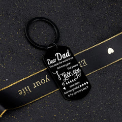 Father’s Day Gifts Keychain Birthday Gift Fathers Day Best Older Dad Ever Awesome Sentimental Key Chain