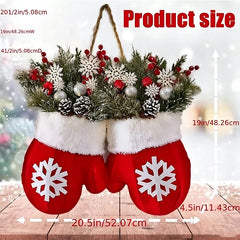 Christmas Glove Wreath,Christmas Wreath for Front Door Artificial Wreath, Christmas Wreath, Christmas Decoration, Christmas Tree