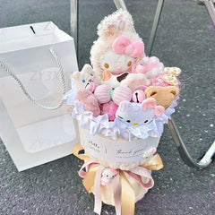 Kawaii Doll Bouquet Finished Birthday Gift Girls Send Girlfriends Lovely Girlfriend Girls Ornaments Decoration