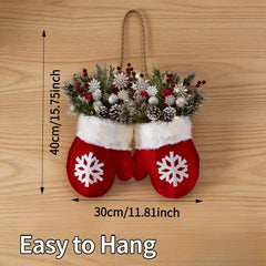 Christmas Glove Wreath,Christmas Wreath for Front Door Artificial Wreath, Christmas Wreath, Christmas Decoration, Christmas Tree