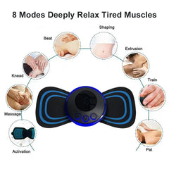 EMS Electric Pulse Neck Massager Cervical Massage Patch Back Sticker Muscle Stimulator