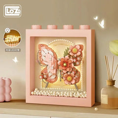 Building block picture frame Butterfly give girlfriend gift building block toy particles