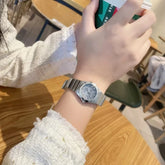 Luxury Women's Quartz Movement Watch with 28MM Purple Dial Waterproof