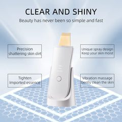 Skin Care Ultrasonic washing machine vibration shaving shovel blackhead removal shovel clean holes to remove dead facial lifting