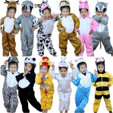 Kids Animal Giraffe Bee Zebra Monkey Horse Anime Jumpsuits Clothing Party Birthday Cosplay Halloween Costume