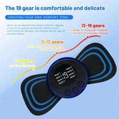 EMS Electric Pulse Neck Massager Cervical Massage Patch Back Sticker Muscle Stimulator