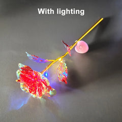 Mother's Day Gift 24K Foil Plated Roses Artifical Flowers