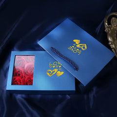 6 Rose Flower Gift Box Necklace Earrings Ring Box For Girlfriend