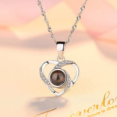 Gifts For her 100 Languages I Love You Projection Necklace
