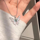 Butterfly Necklace Sweet Cool Women Necklaces Butterflies Pendant Snake Bone Chain