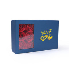 6 Rose Flower Gift Box Necklace Earrings Ring Box For Girlfriend