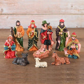 10Pcs Nativity Christ Figurines Set Christmas Nativity Scene Decoration Ornament Gifts Crafts